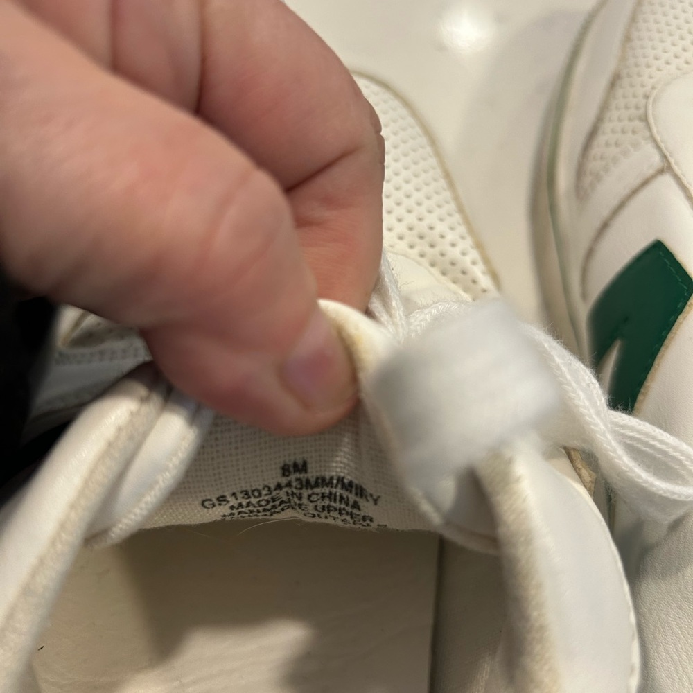Mia White And Green Tennis Shoes - Picture 4 of 5